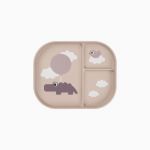 Doomoo Prato de Compartimento Foodie Happy Clouds Powder