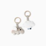 Done By Deer Set 2 Brinquedos de Atividades para Pendurar Happy Clouds Sand