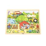 Viga Puzzles Numa Base de 48 Peças Vamos Aprender Sobre a Quinta