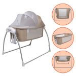 Berço Baninni de Baloiço Elétrico 4em1 Coco Beige