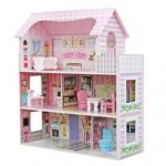Outdoor Toys Casa De Bonecas De Madeira Alba Leds 62x27x70 cm Multicolour