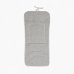 Don Algodon Fronha Para Carrinho de Passeio Reversivel Ninho de Abelha Modelo Vichy Cinza