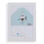 Don Algodon Capa de Banho 100x100 400 Gsm Algodão Terry-Dakota-Branco/Verde