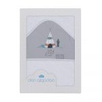Don Algodon Capa de Banho 100x100 400 Gsm Algodão Terry-Dakota-Branco/Cinza