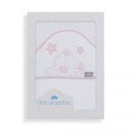 Don Algodon Toalha de Banho 100x100 Algodão Terry Viggo Branco/rosa