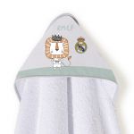 Interbaby Capa de Banho 100x100 400 Gsm Real Madrid B/Cinza