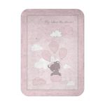 Kikkaboo Manta para Bebé Super Macia 80/110 cm Dream Big Pink