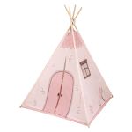 Kikkaboo Tipi em Madeira com Tapete de Atividades Almofadado - Casa Mint