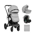Trio Kikkaboo com Alcofa Rígida Irene, Grey Claro