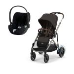 Duo Cybex e-Gazelle + Cloud T i-Size Chocolate Brown Plus