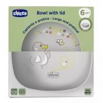 Chicco Tigela com Tampa 6m+ Cinza
