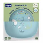 Chicco Tigela com Tampa 6m+ Azul