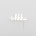 Candy Shock LED Sign 40 Shhh (warm White)