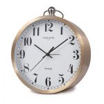 Timemark Relógio de Mesa e Parede CL607 Dourado - CL607-DOURADO
