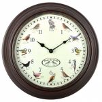 Esschert Design Relógio com Sons de Pássaros - 428846