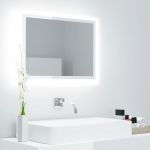 Espelho Casa Banho LED 60x8,5x37cm Contrapl. Branco Brilhante - 804921