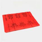 Tibetan Meditation Shop Katha Colorido 8 Símbolos Auspiciosos Vermelho