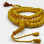 Tibetan Meditation Shop Mala de Osso Liso 9mm Amarelo