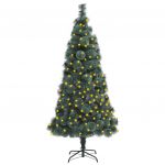 Árvore Natal Artificial C/ Luzes Led/suporte 150 cm Pet Verde - 3077774
