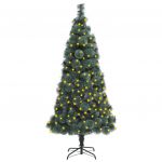Árvore Natal Artificial com Luzes LED 150 cm PVC e Pe Verde - 3077779