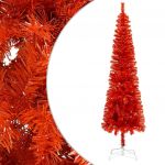 Árvore de Natal Fina 150 cm Vermelho - 329228