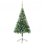 Árvore de Natal Artificial C/ Leds & Bolas 150 cm 380 Ramos - 3077488