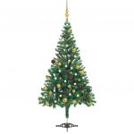 Árvore de Natal Artificial C/ Leds & Bolas 180 cm 564 Ramos - 3077489