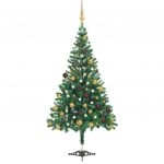 Árvore de Natal Artificial com Leds & Bolas 180 cm 564 Ramos - 3077489