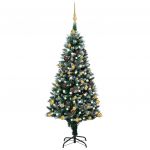 Árvore de Natal Artificial com Luzes Led/bolas/pinhas 150 cm - 3077530