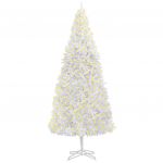 Árvore de Natal Artificial com Luzes LED 500 cm Branco - 3077740