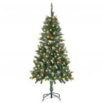 Árvore de Natal Artificial com Luzes LED e Pinhas 150 cm - 3077746