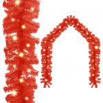 Grinalda de Natal com Luzes LED 5 M Vermelho - 329195