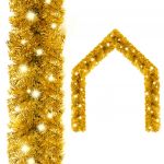 Grinalda de Natal com Luzes LED 5 M Dourado - 329201