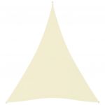 Para-sol Estilo Vela Tecido Oxford Triangular 4x5x5 m Creme - 135234