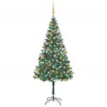 Árvore de Natal Artificial com Luzes Led/bolas/pinhas 180 cm - 3077528