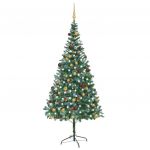 Árvore de Natal Artificial com Luzes Led/bolas/pinhas 210 cm - 3077529