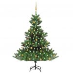Árvore Natal Artif. com Leds/bolas 180 cm Abeto Caucasiano Verde - 3077560