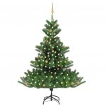 Árvore Natal Artif. com Leds/bolas 240 cm Abeto Caucasiano Verde - 3077562