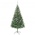 Árvore de Natal Artificial com Luzes LED e Bolas 210cm 910 Ramos - 3077576
