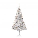 Árvore Natal Artificial + Luzes Led/bolas 240cm Pet Preateado - 3077612