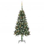 Árvore de Natal Artificial com Luzes LED e Bolas 150 cm - 3077799