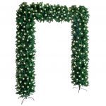 Grinalda de Natal com Luzes LED 240 cm Verde - 3077972