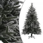 Árvore de Natal Artificial com Neve 150 cm PVC e Pe Verde - 328493