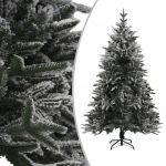 Árvore de Natal Artificial com Neve 240 cm PVC e Pe Verde - 328496
