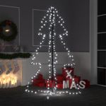 Árvore de Natal em Cone 200 Leds 98x150 cm Interior e Exterior - 328574