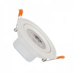 efectoLED Foco Downlight LED 9W Solid COB Direccionável Circular Branco Corte Ø 95 mm 220-240V AC9 W