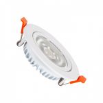 efectoLED Foco Downlight LED 10W COB Superslim Direcionável Circular Branco Corte Ø90 mm CRI90 Expert Color No Flicker 220-240V AC10 W