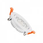 efectoLED Foco Downlight LED 5W COB Superslim Direcionável Circular Branco Corte Ø75 mm CRI90 Expert Color No Flicker 220-240V AC5 W