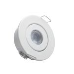 efectoLED Foco Downlight LED COB Direccionável Circular 1W Branco Blanco Corte Ø 44 mm 220-240V AC1 W