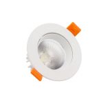 efectoLED Foco Downlight LED 9W COB Direccionável Circular Branco Corte Ø 90 mm No Flicker 220-240V AC9 W